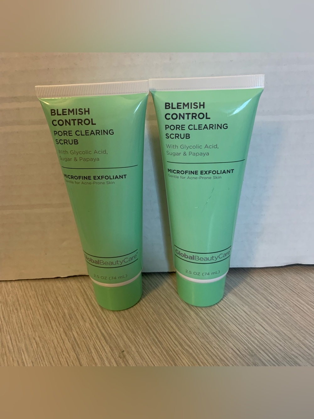 2 Global Beauty Care Blemish Control Pore Clearing Face Scrub Exfoliating